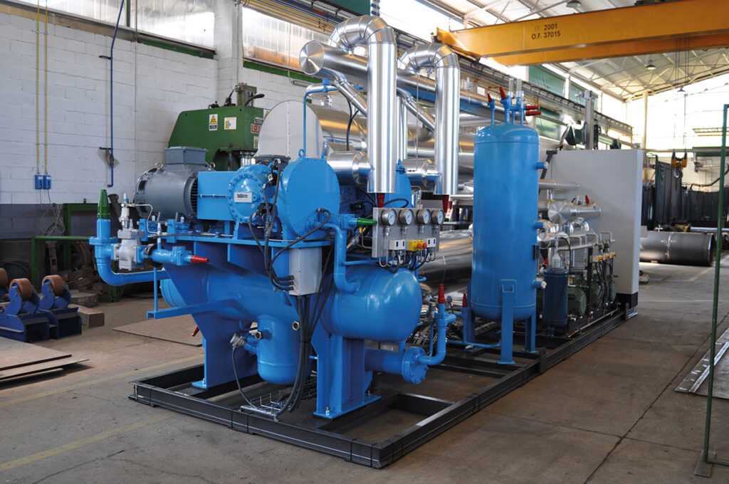 Sistema Refrigeración Industrial CO2 Subcrítico baja carga NH3 (vista-CO2) Gipat